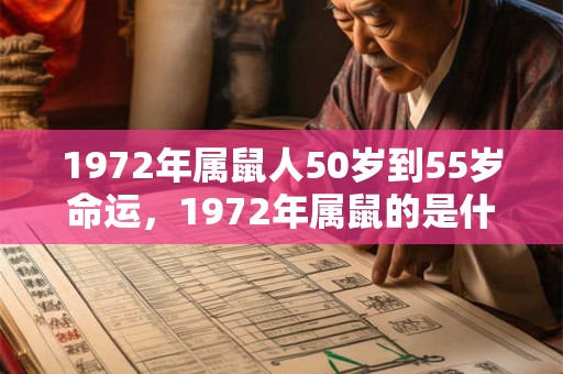 1972年属鼠人50岁到55岁命运，1972年属鼠的是什么命？