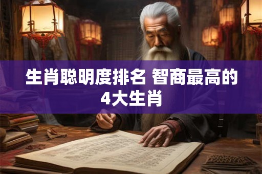 生肖聪明度排名 智商最高的4大生肖