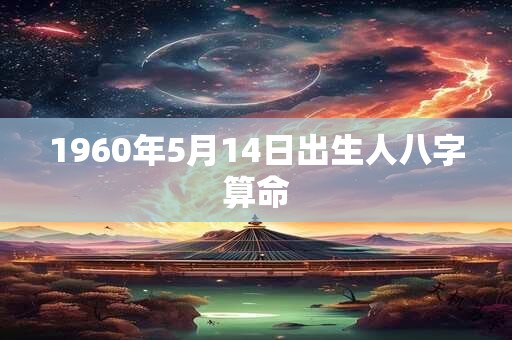 1960年5月14日出生人八字算命