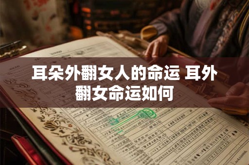耳朵外翻女人的命运 耳外翻女命运如何
