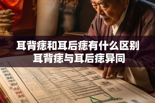 耳背痣和耳后痣有什么区别 耳背痣与耳后痣异同