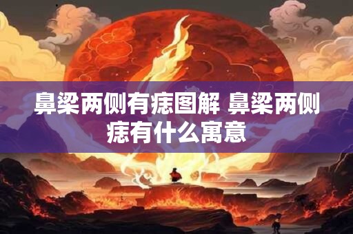 鼻梁两侧有痣图解 鼻梁两侧痣有什么寓意