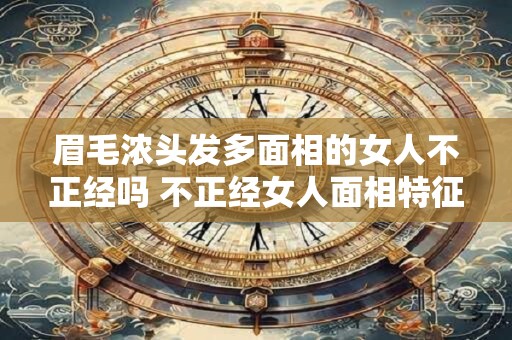 眉毛浓头发多面相的女人不正经吗 不正经女人面相特征