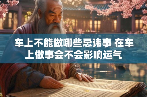 车上不能做哪些忌讳事 在车上做事会不会影响运气