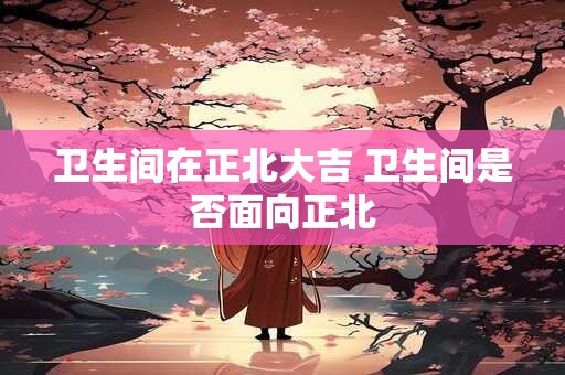 卫生间在正北大吉 卫生间是否面向正北