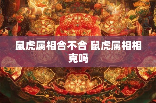 鼠虎属相合不合 鼠虎属相相克吗