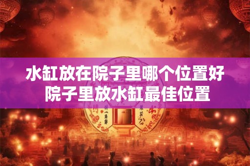 水缸放在院子里哪个位置好 院子里放水缸最佳位置