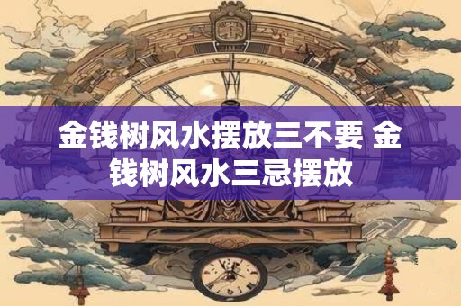 金钱树风水摆放三不要 金钱树风水三忌摆放