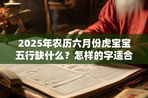 2025年农历六月份虎宝宝五行缺什么？怎样的字适合取名