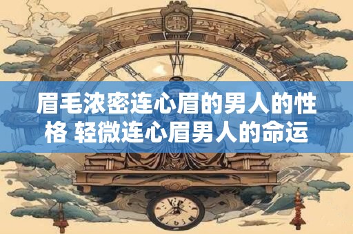 眉毛浓密连心眉的男人的性格 轻微连心眉男人的命运 眉毛浓密连心眉的男人的性格 轻微连心眉男人的命运