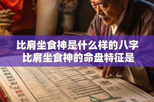 比肩坐食神是什么样的八字 比肩坐食神的命盘特征是 比肩坐食神是什么样的八字 比肩坐食神的命盘特征是