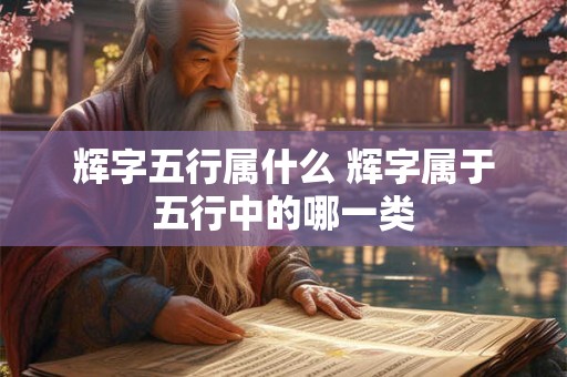 辉字五行属什么 辉字属于五行中的哪一类