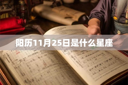 阳历11月25日是什么星座