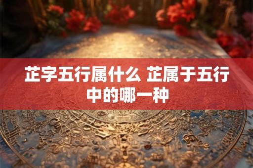 芷字五行属什么 芷属于五行中的哪一种