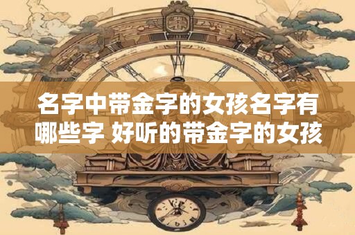 名字中带金字的女孩名字有哪些字 好听的带金字的女孩名字
