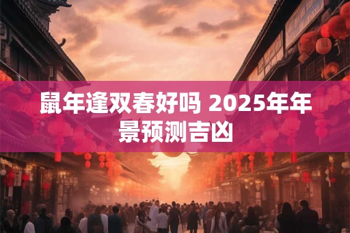 鼠年逢双春好吗 2025年年景预测吉凶