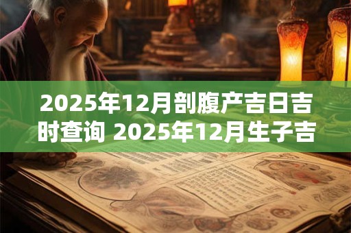 2025年12月剖腹产吉日吉时查询 2025年12月生子吉日
