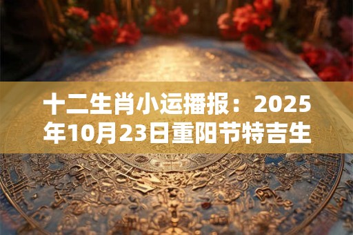 十二生肖小运播报：2025年10月23日重阳节特吉生肖一览表