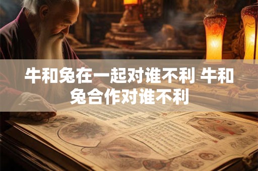牛和兔在一起对谁不利 牛和兔合作对谁不利