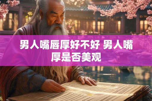 男人嘴唇厚好不好 男人嘴厚是否美观
