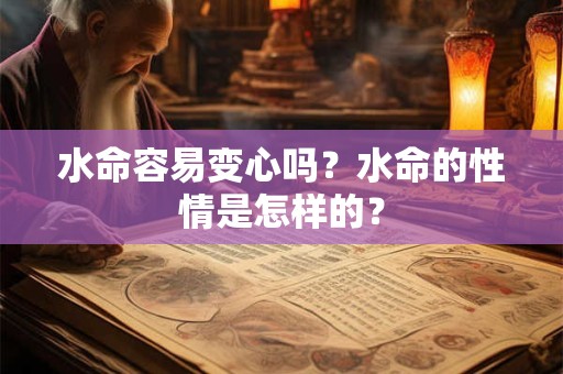 水命容易变心吗？水命的性情是怎样的？
