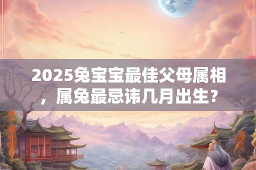 2025兔宝宝最佳父母属相，属兔最忌讳几月出生？
