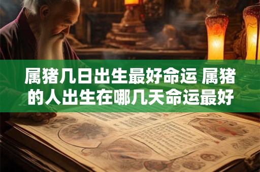 属猪几日出生最好命运 属猪的人出生在哪几天命运最好