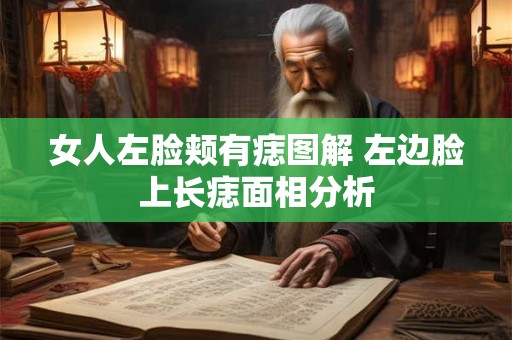 女人左脸颊有痣图解 左边脸上长痣面相分析