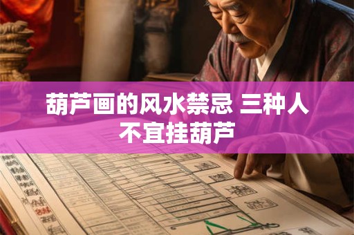 葫芦画的风水禁忌 三种人不宜挂葫芦