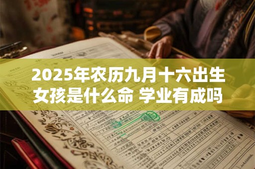 2025年农历九月十六出生女孩是什么命 学业有成吗