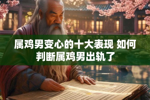 属鸡男变心的十大表现 如何判断属鸡男出轨了