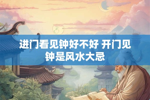 进门看见钟好不好 开门见钟是风水大忌