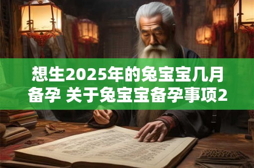 想生2025年的兔宝宝几月备孕 关于兔宝宝备孕事项2025