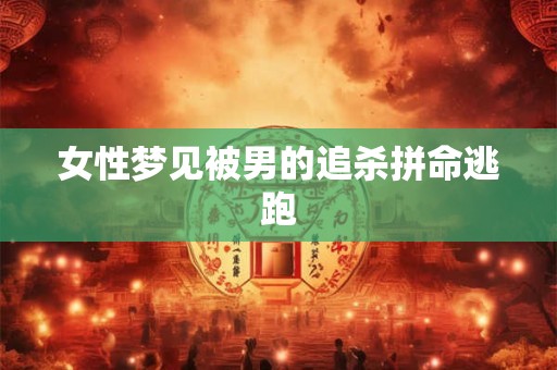女性梦见被男的追杀拼命逃跑