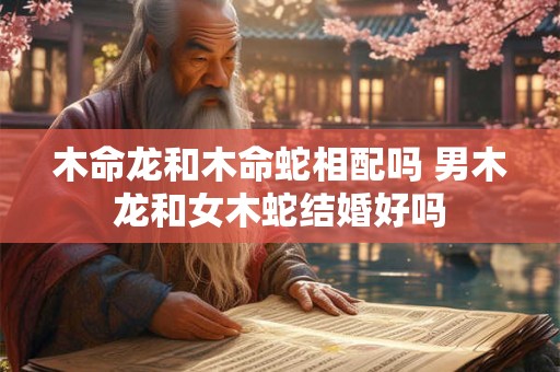 木命龙和木命蛇相配吗 男木龙和女木蛇结婚好吗