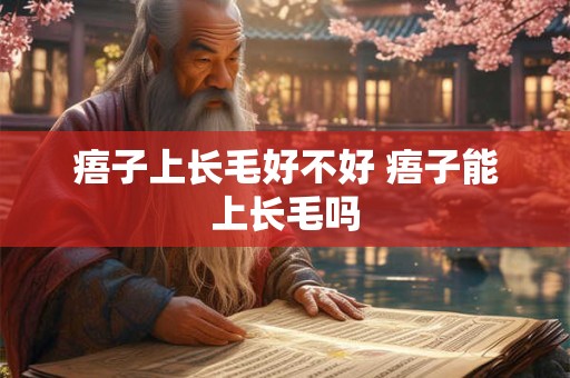 痦子上长毛好不好 痦子能上长毛吗