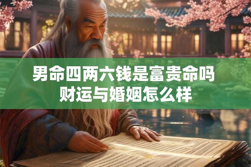 男命四两六钱是富贵命吗 财运与婚姻怎么样