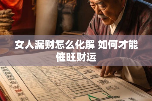 女人漏财怎么化解 如何才能催旺财运