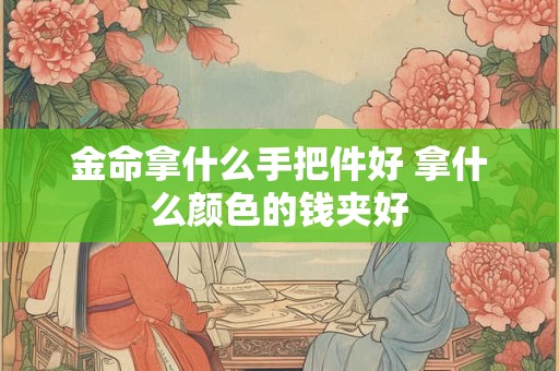 金命拿什么手把件好 拿什么颜色的钱夹好