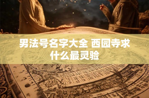 男法号名字大全 西园寺求什么最灵验