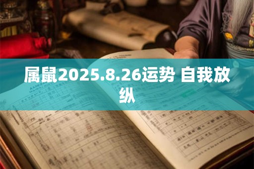属鼠2025.8.26运势 自我放纵