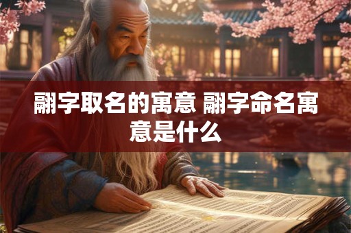 翮字取名的寓意 翮字命名寓意是什么