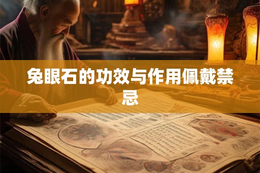 兔眼石的功效与作用佩戴禁忌