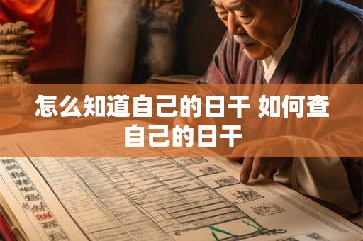 怎么知道自己的日干 如何查自己的日干