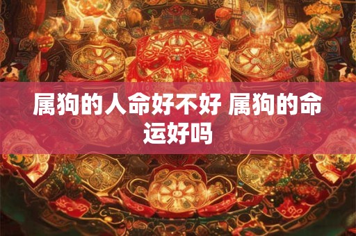 属狗的人命好不好 属狗的命运好吗