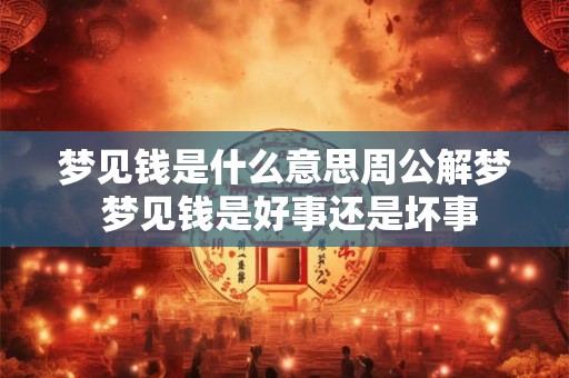 梦见钱是什么意思周公解梦 梦见钱是好事还是坏事