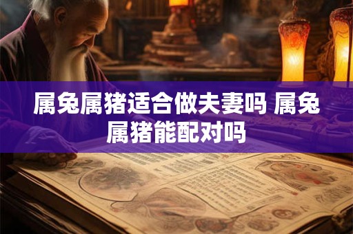 属兔属猪适合做夫妻吗 属兔属猪能配对吗