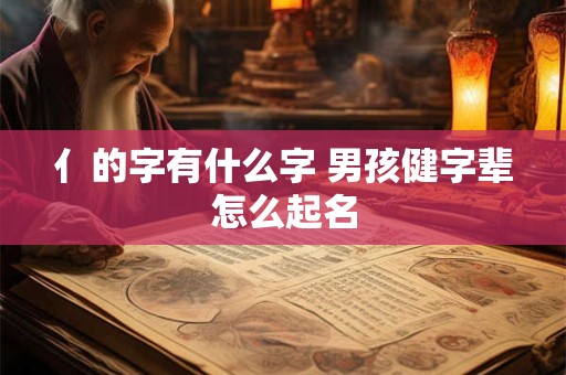 亻的字有什么字 男孩健字辈怎么起名