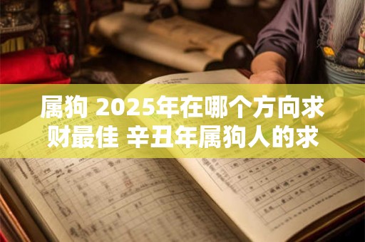 属狗 2025年在哪个方向求财最佳 辛丑年属狗人的求财方位