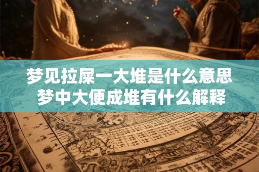 梦见拉屎一大堆是什么意思 梦中大便成堆有什么解释